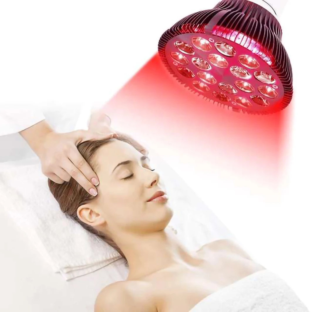 Hot Products Wholesale 54w E27 plug 660nm 850nm Red Infrared Portable red light therapy bulb (1600217199269)