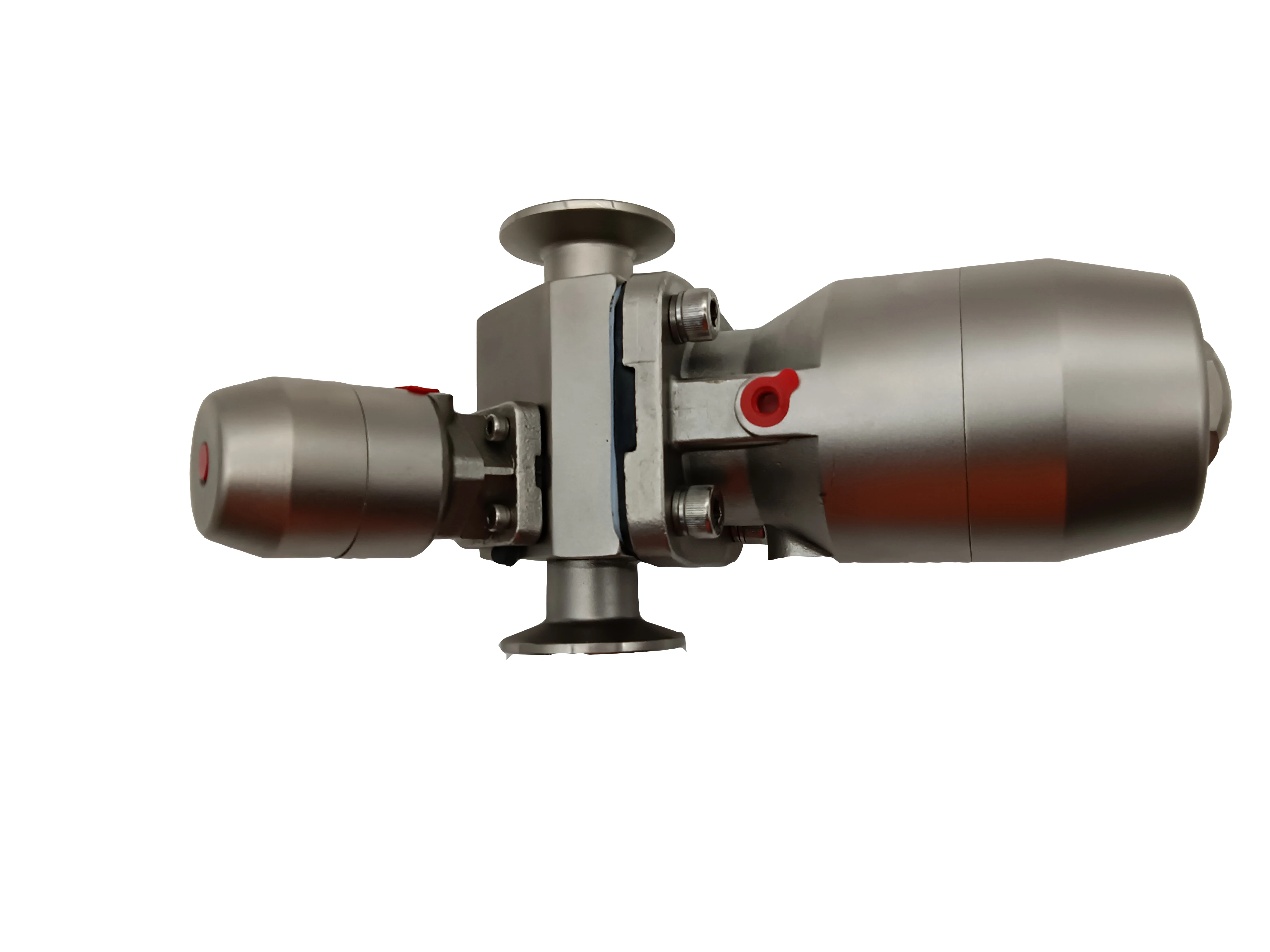  Sanitary Stainless Steel Straight Way Diaphragm Valve With Double Pneumatic