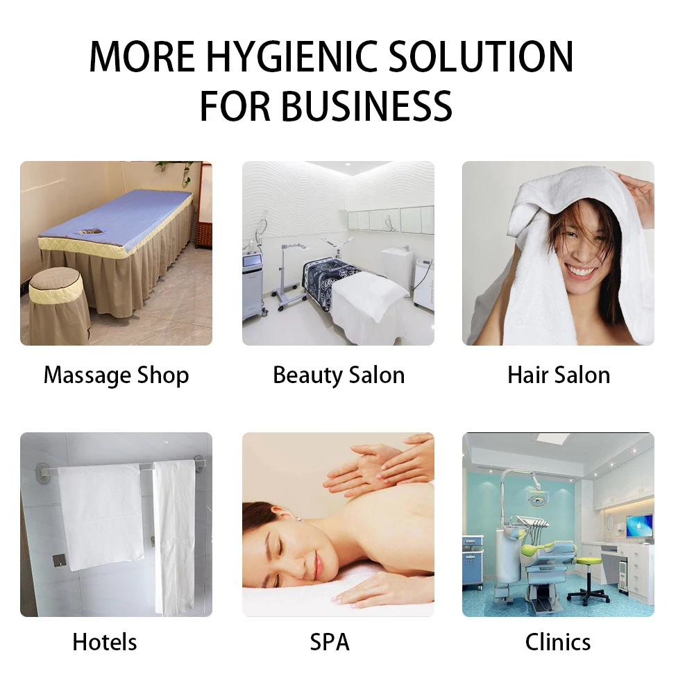 Top Selling Customized Roll Material Spunlace Bath Towels Viscose Polyester Non-Woven Fabric Disposable Bath Towels for Personal