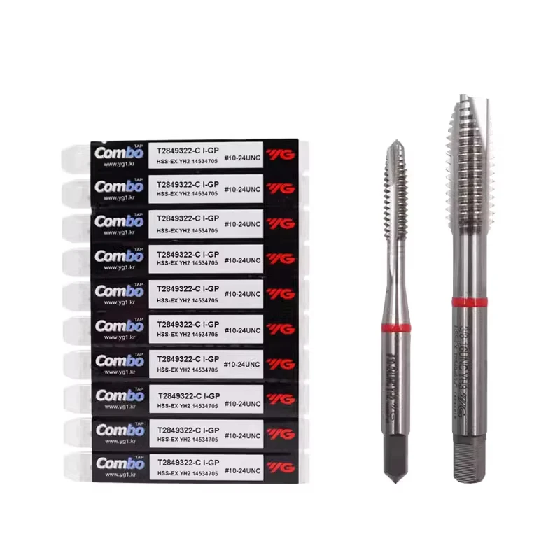 YG HSSE cobalt Spiral Fluted Tap Spiral Pointed Tap multi-purpose UNC UNF 4-20UNC 2-56 1/4 5/16 T2849 Machine Screw Thread Taps