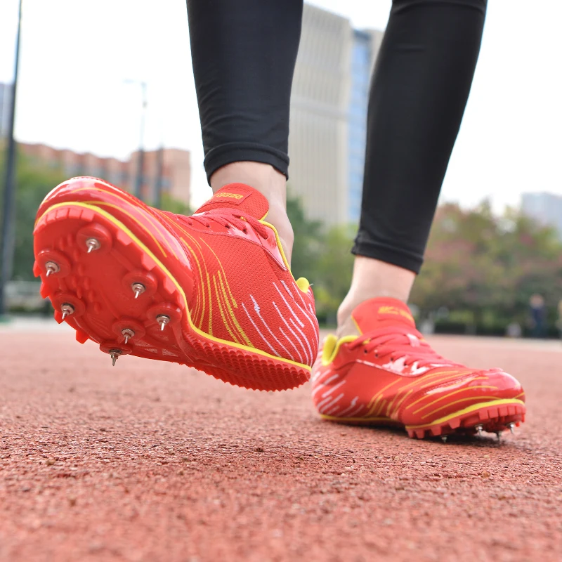 OEM ODM Custom Professional Long Jump Spikes Track and Field Shoes for Men Women Children Kids Boys Girls