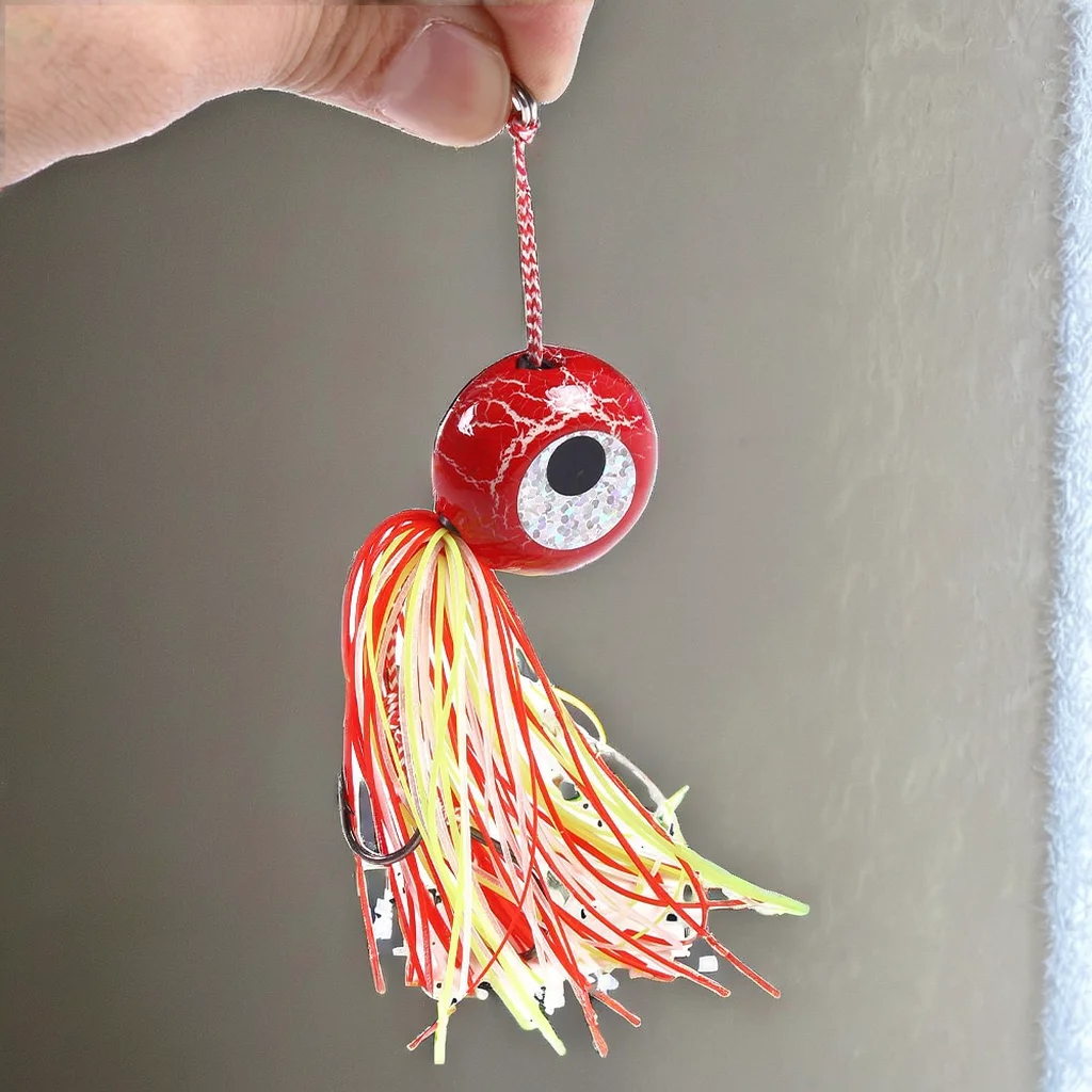 150g Saltwater River Lake Fishing Jig Lures Lead Head Skirts PVC Material Fishing Lure For Fresh and Saltwater