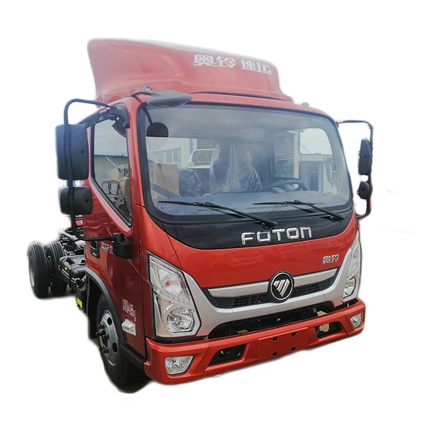 Sale China Foton Ollin 2.0T single cab Cargo Box Truck Diesel Chassis Frame Truck