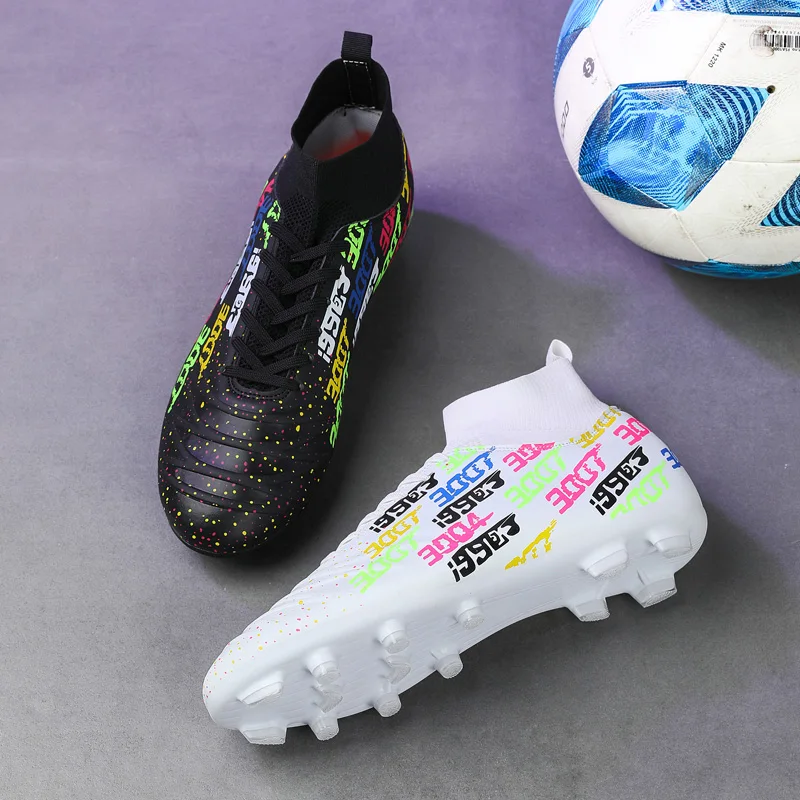 Men Outdoor FG/TF Football Boots Futsal Professional Unisex Soccer Shoes High-quality Grass Training Sport Ultralight Non-Slip