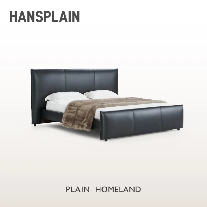 House Bedroom Furniture Modern Bedroom Set King Size Modern Design Luxury Double Beds Leather Bed