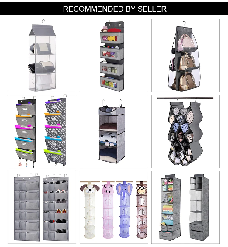 Wholesale New Design High Quality Fabric Multifunctional Hanging Storage Organizer for Home Organization