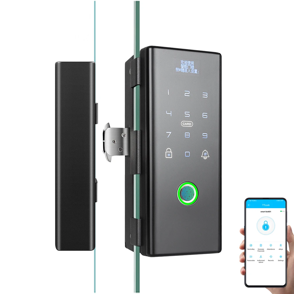 
 2021 rfid M1 TG370 без ключа gate hotel Концевая фреза для вырезания гнезд Электрический tuya цифровая камера с Wi-Fi для отпечатков пальцев смарт замок для стеклянной двери  