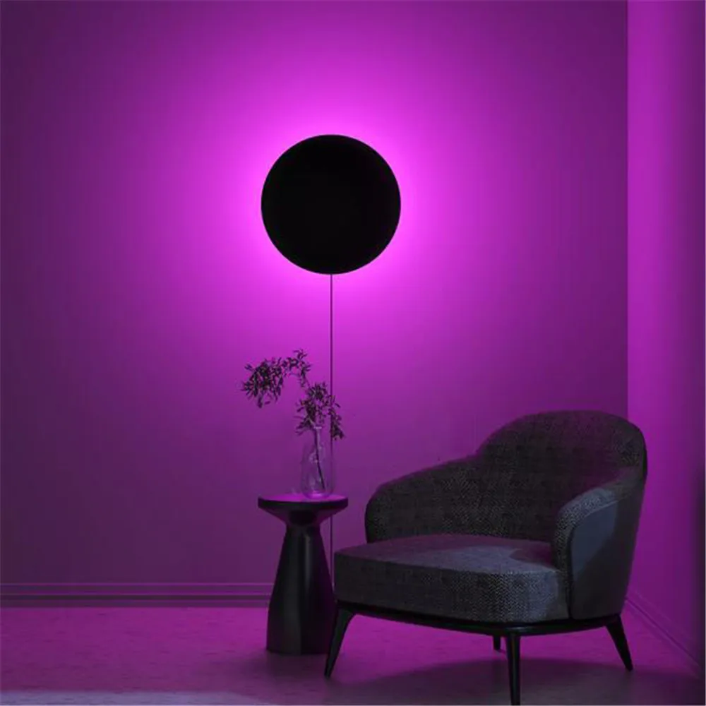RGB LED Wall lamp Living Room Colorful wall lamps indoor interior Bedside Wall lights Dining Room Lighting