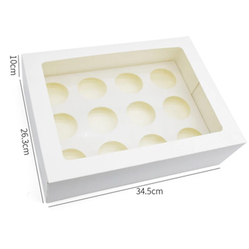 New transparent cupcake box Muffin cup cupcake packaging west point box wholesale valentines cupcake boxes