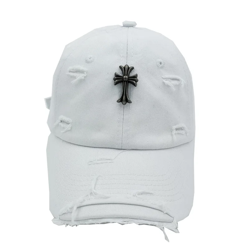 baseball cap female spring and summer wear out lovers cross duck tongue cap hole cap