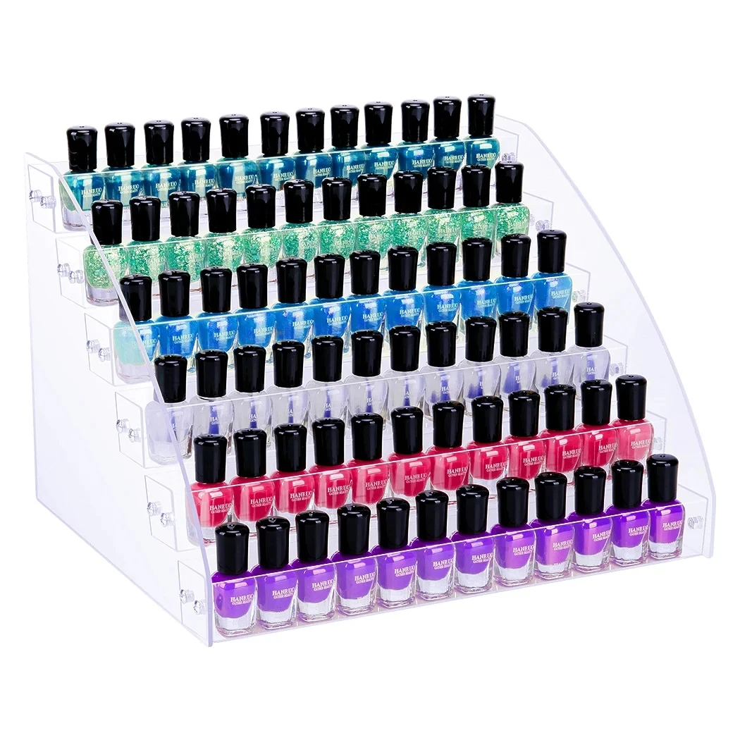 Acrylic Nail Polish Organize 72 Bottles of 6 Layers Nail oil Display Rack Storage Holder