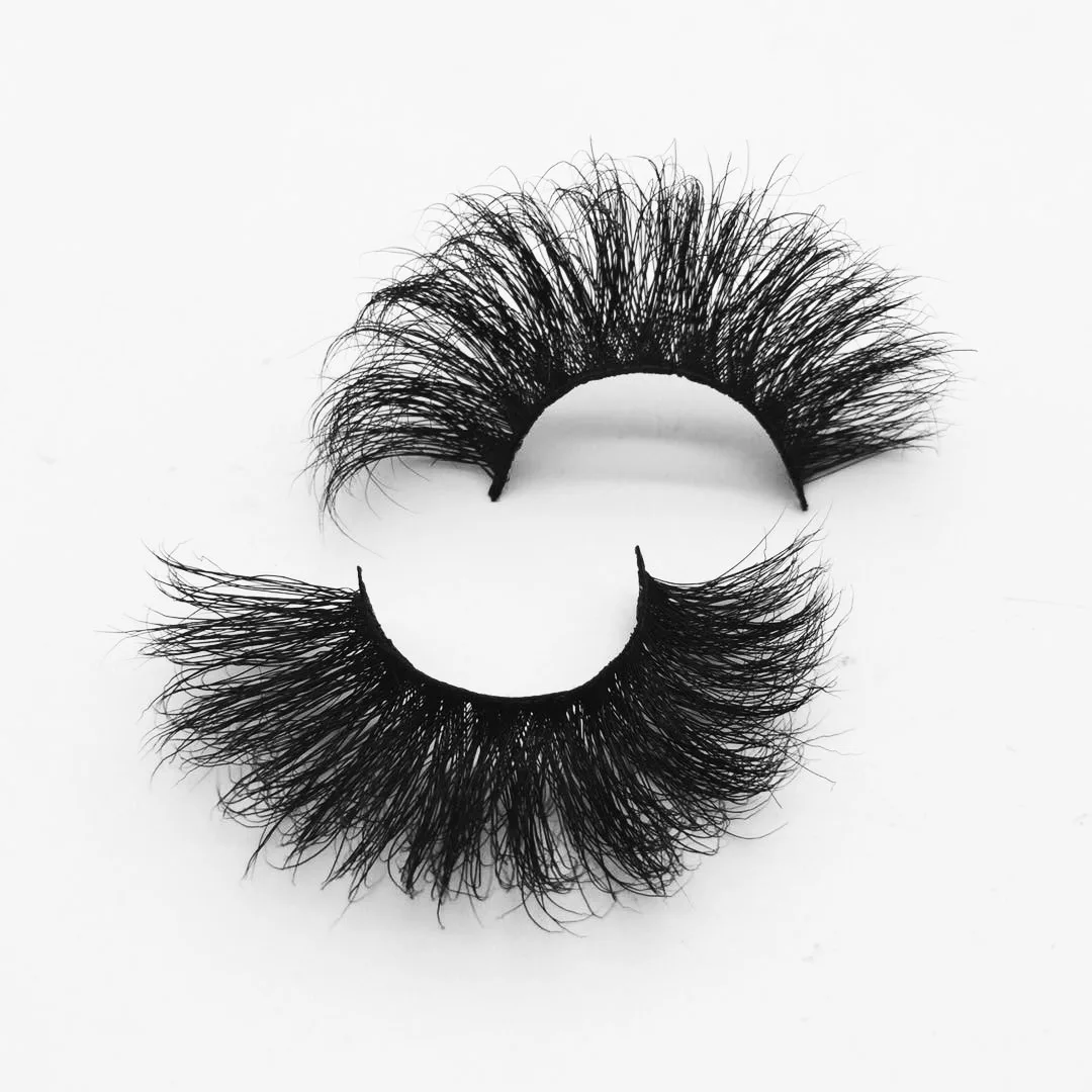 New Design Custom Eyelash Packing Set 3d Mink False Eye Lashes Own Brand 25mm Wholesale Handmade Mink Eyelashes