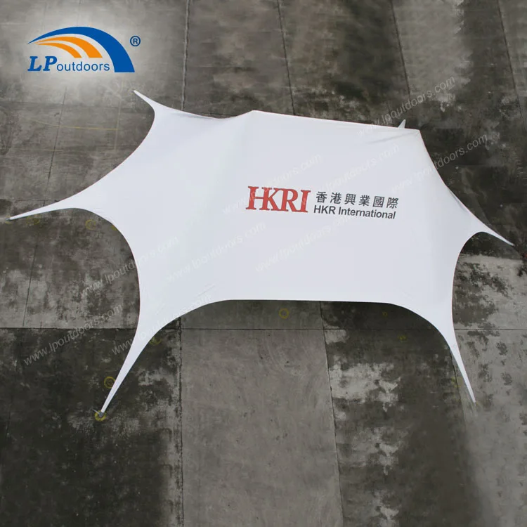 16x21M outdoor double peaks trade awning star tent  for sand beach