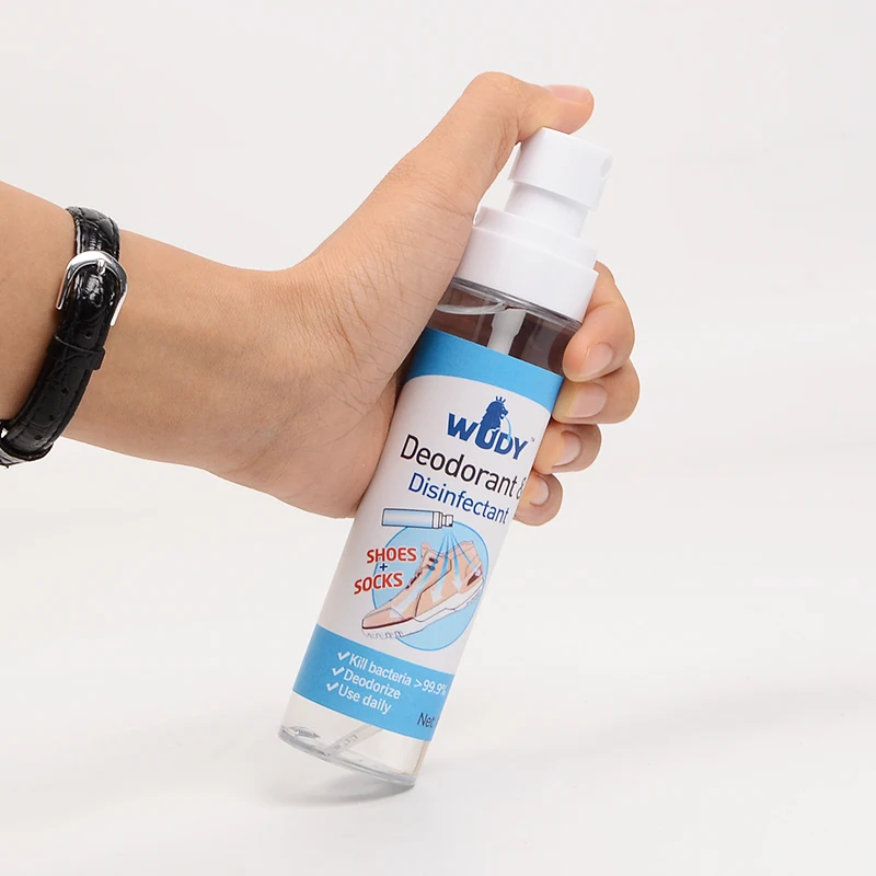 New arrival shoe leather deodorant odor organic deodorizer foot sterilization spray remove odor for socks, shoes, cabinets