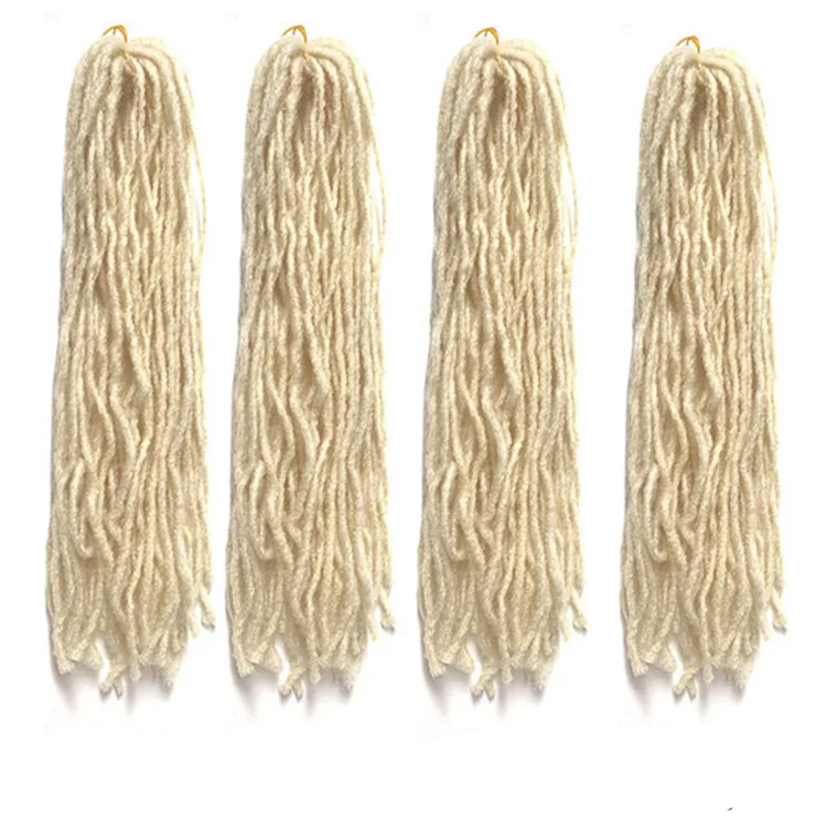 Wholesale Soft Sister Locks Hair Extension Afro Crochet Braids Ombre 18 Inch Sister Locs Synthetic Hair for Women Locs Crochet