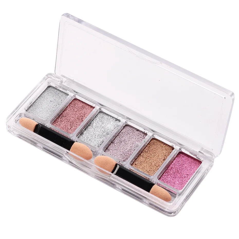 Palette Aurora Nail Powder 6 In 1 Style Solid Nail Powder Pigment Nail Art Diy Kit Mirror Powder