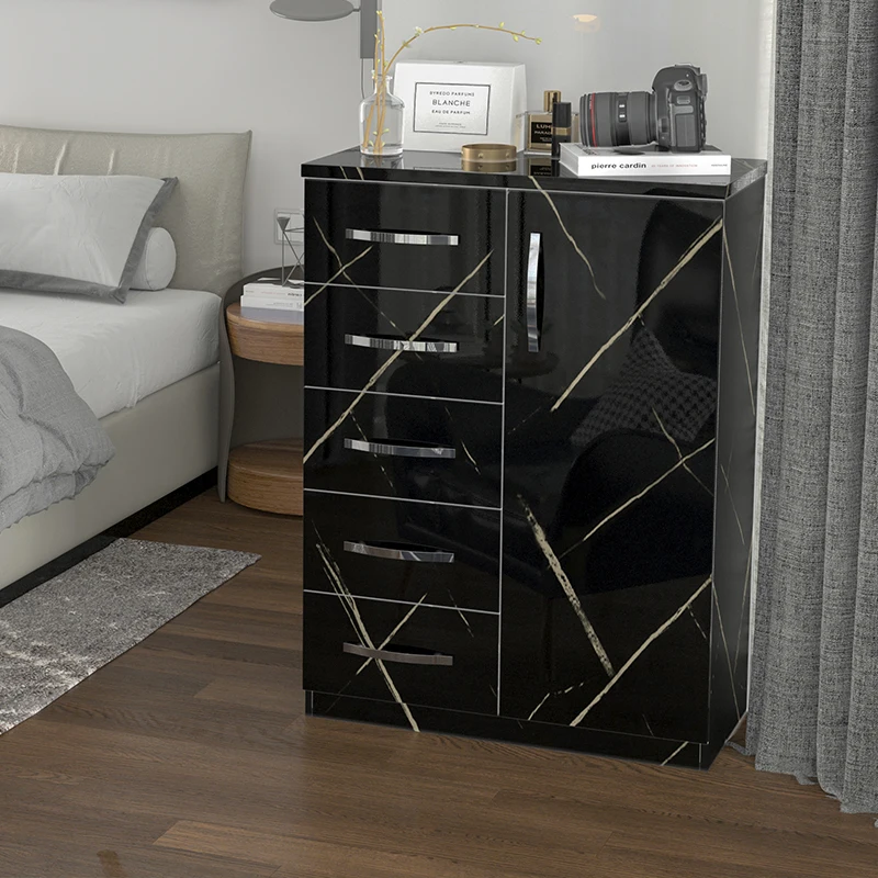 hot sale black chest of drawers storage drawers chest furniture modern wooden chest drawer