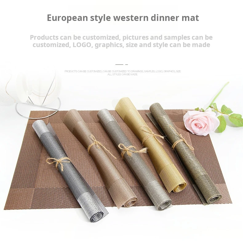 Wholesale Pvc Woven Placemats Heat Resistant Placemats For Dining Table