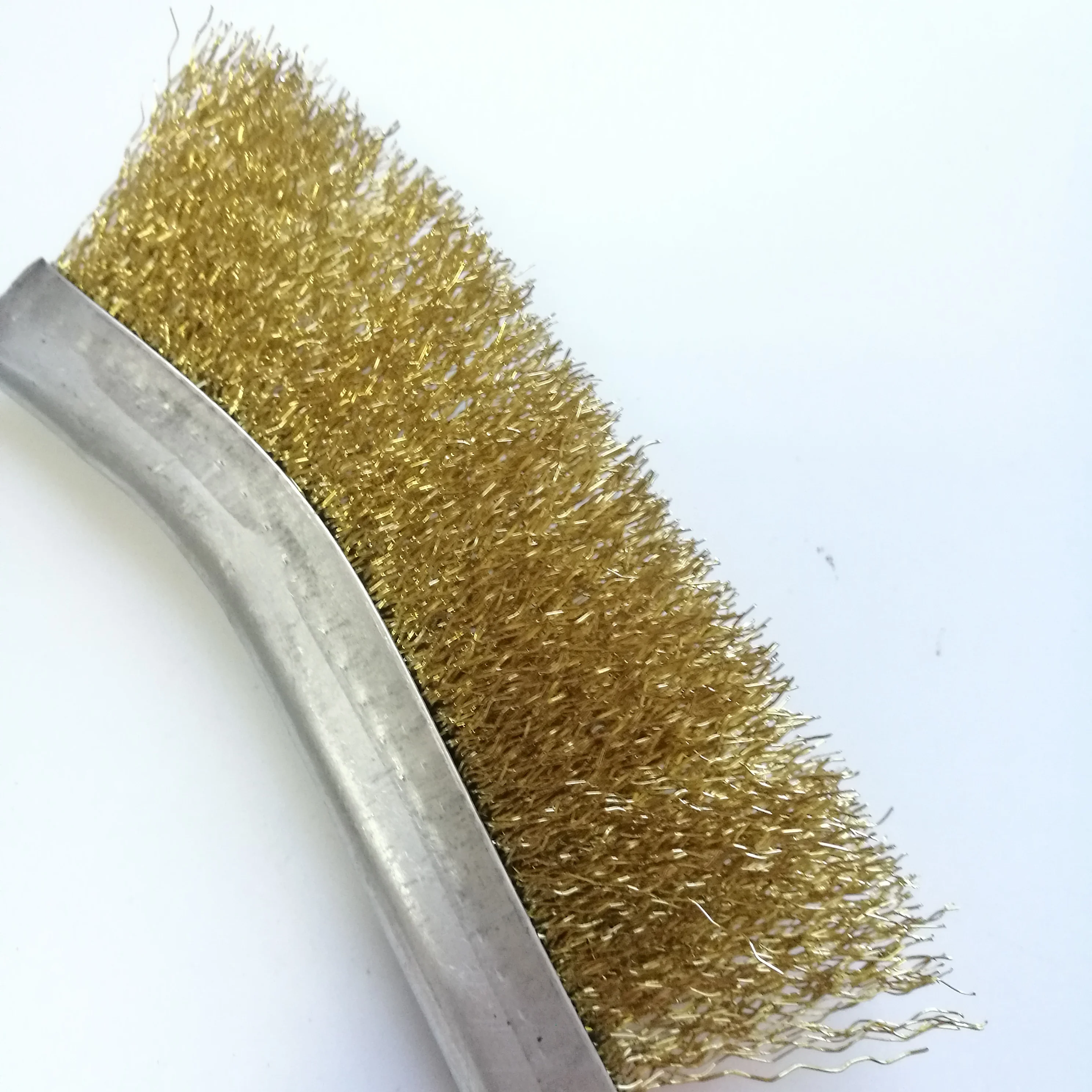 Cleaning Welding Slag and Rust Plastic Handle Knife-Shaped Industrial Steel Wire Scratch Brush