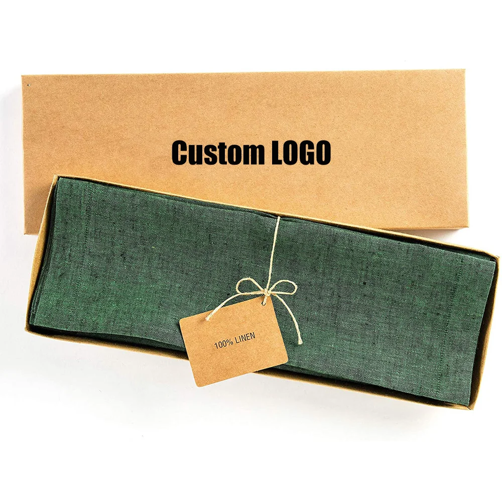 Custom Luxury Fancy Burlap Christmas Dining Party Wedding Decoration Linen Table Runner