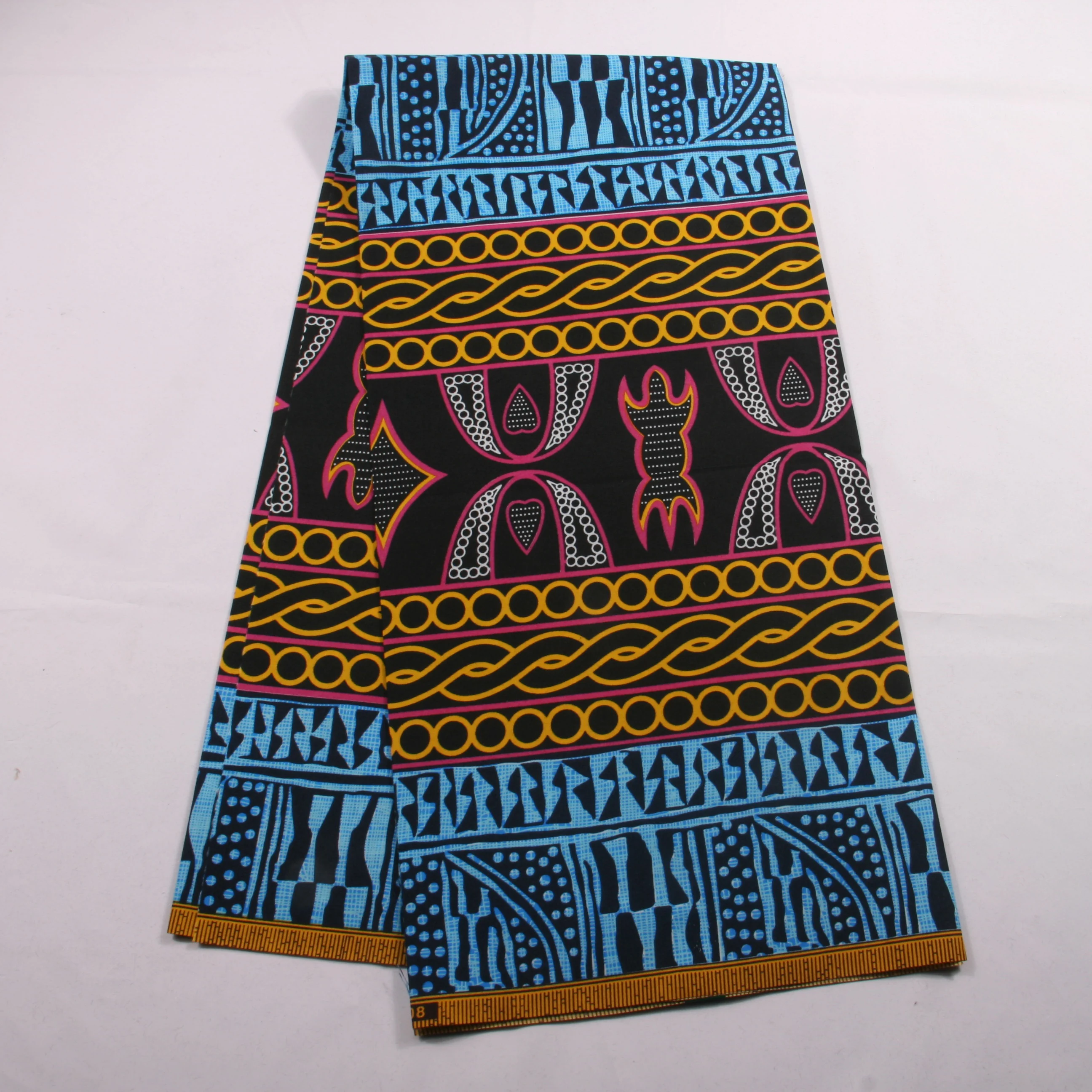 2022 hot sale 100%polyester African wax print fabric for dress