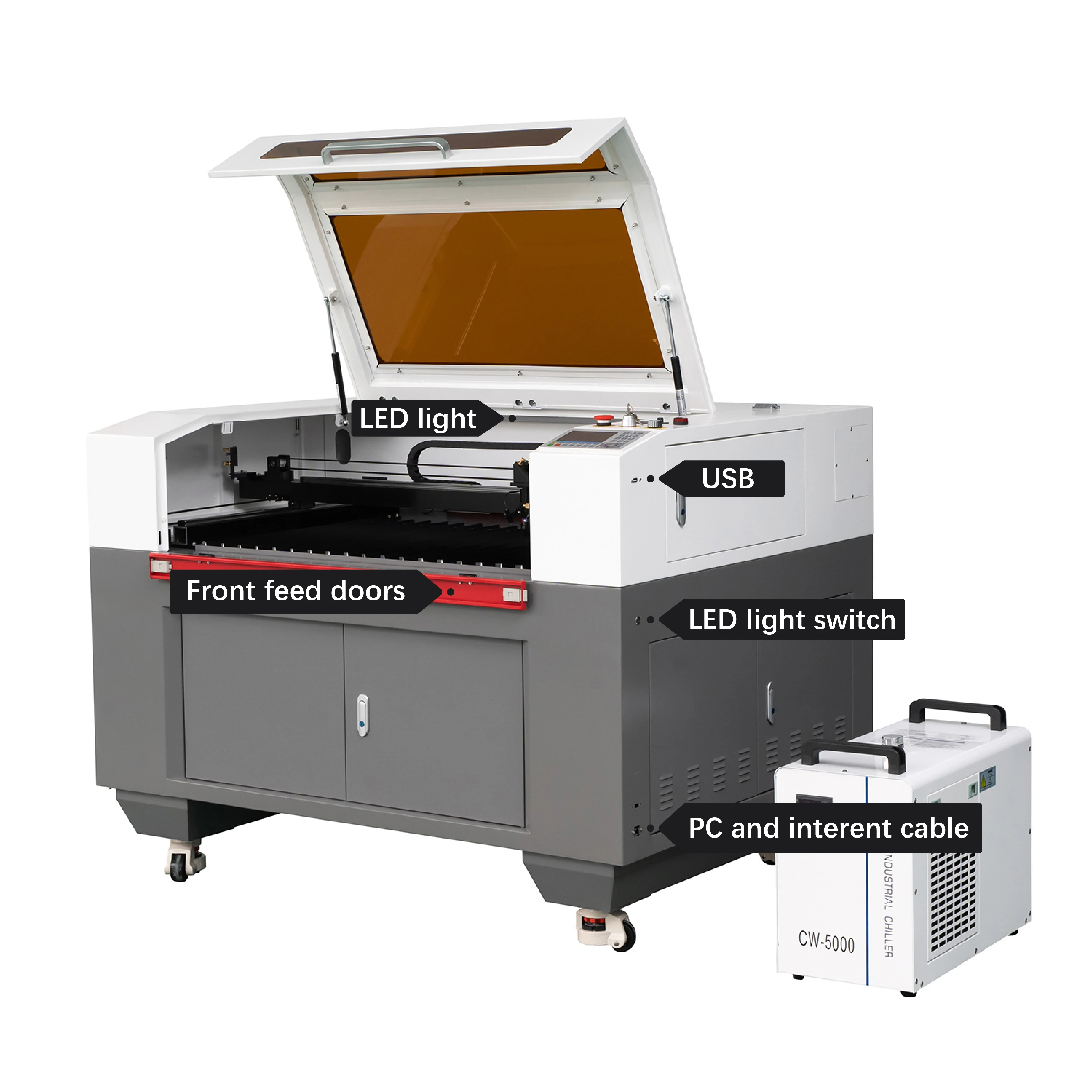 China Hot Sale 6040 9060 1390 1610 Laser Cutting Machine 80w 100w 130w 150w CO2 Laser Engraving Machine Nonmetal Laser Cutter