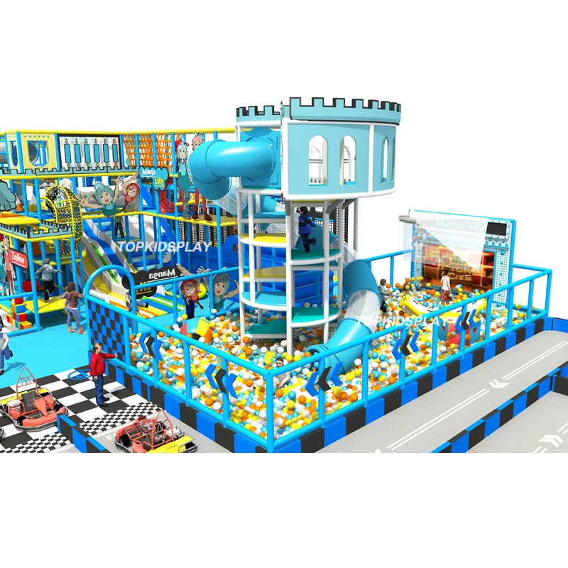 Indoor Playground Equipment Manufacturer Children Interactive Game Ball Pit Soft Play Center Modern Amusement Park Carousel
