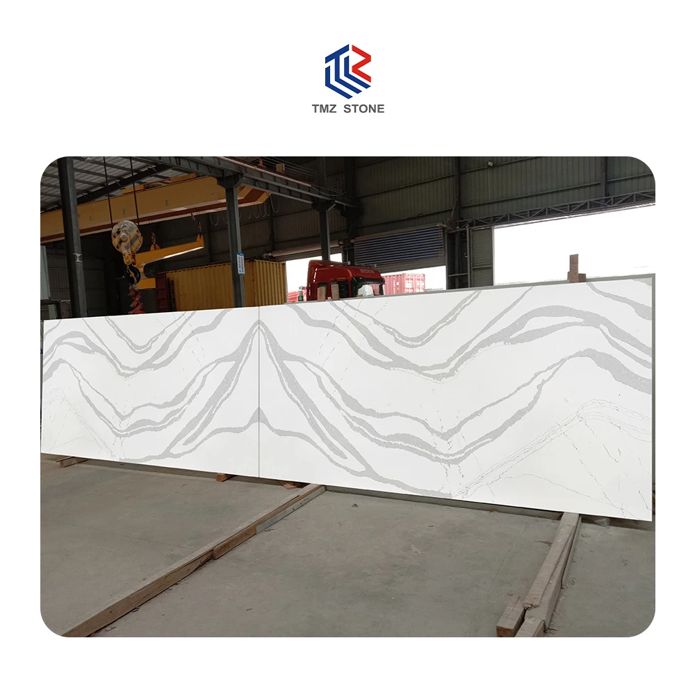 TMZ STONE ODM/OEM Quartzo Zero Silicon Quartz 5014 Valley Quartz Countertop and Vanity for Australia