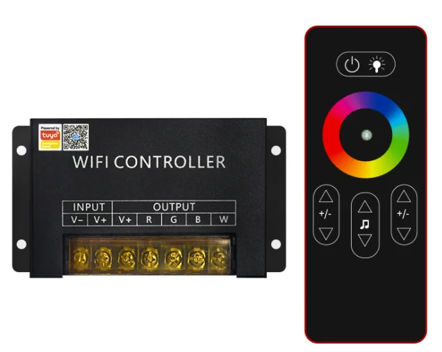 Tuya RGBW Mini Controller DC5-24VDC 4CH WIFI RF Remote Controller TY-04-4CH for RGBW Led Light