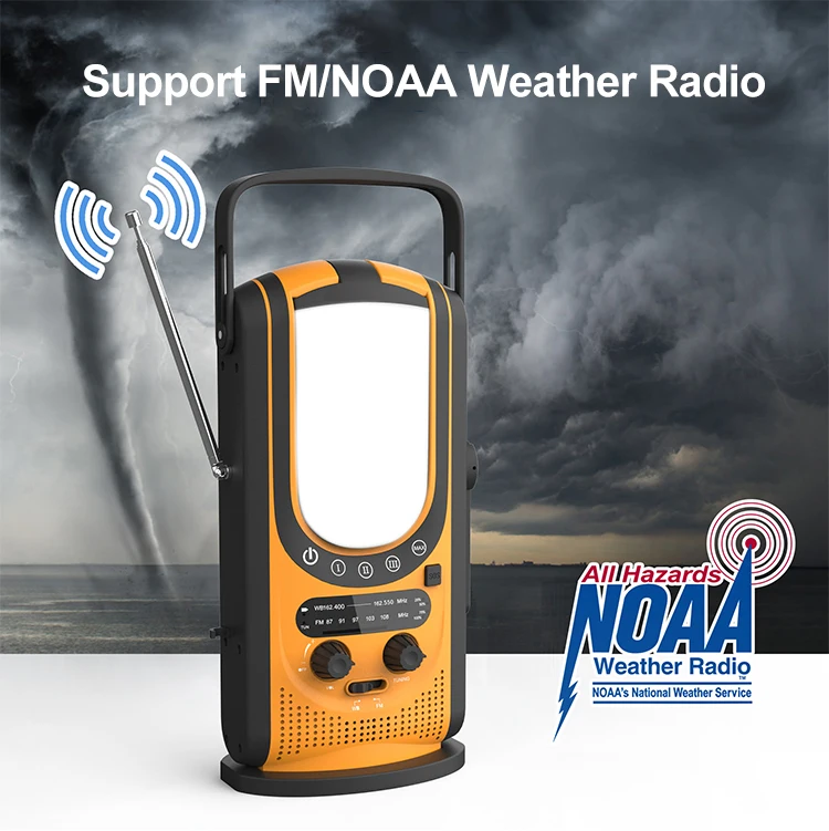 Qibu Multi-function FM Radio Camping Tent Lantern Portable Outdoor Emergency Lamp Led Lights Solar Rechargeable Power Bank