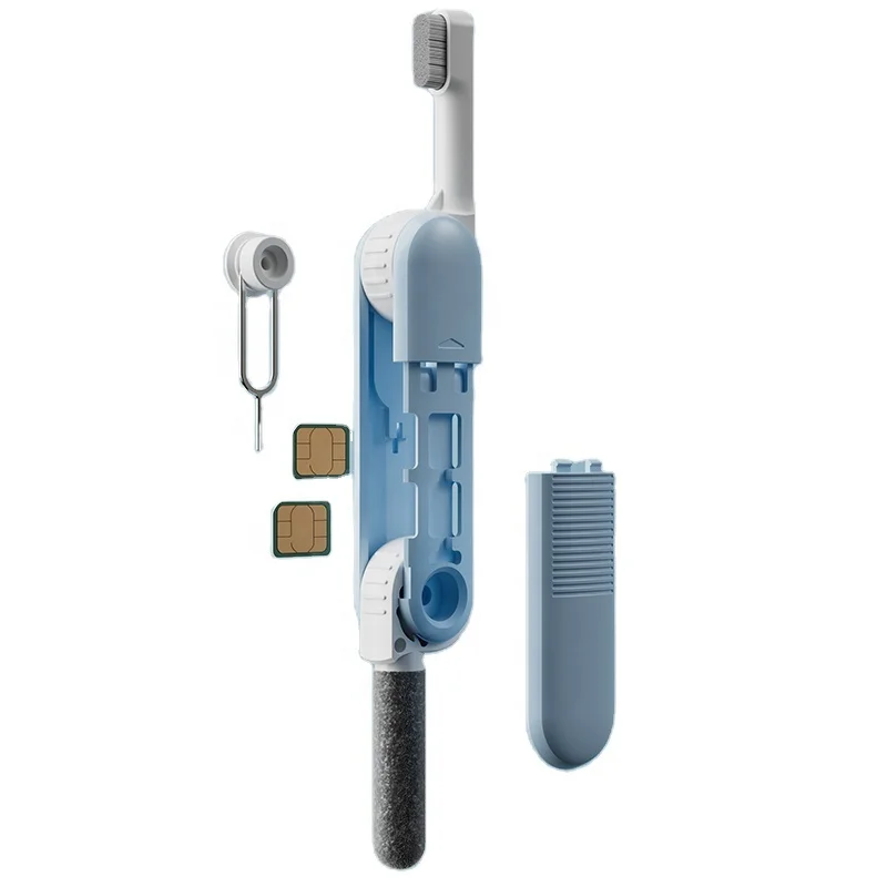 Multi functional cleaning kit SIM card memory Airpods cleaning brush Bluetooth earphones smartphone cleaning pen four in one