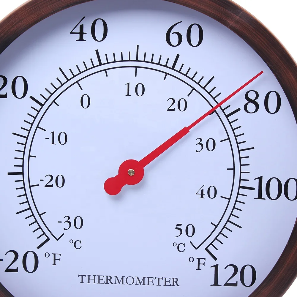 12inch Decorative Indoor Outdoor Wall Clock Thermometer Hygrometer