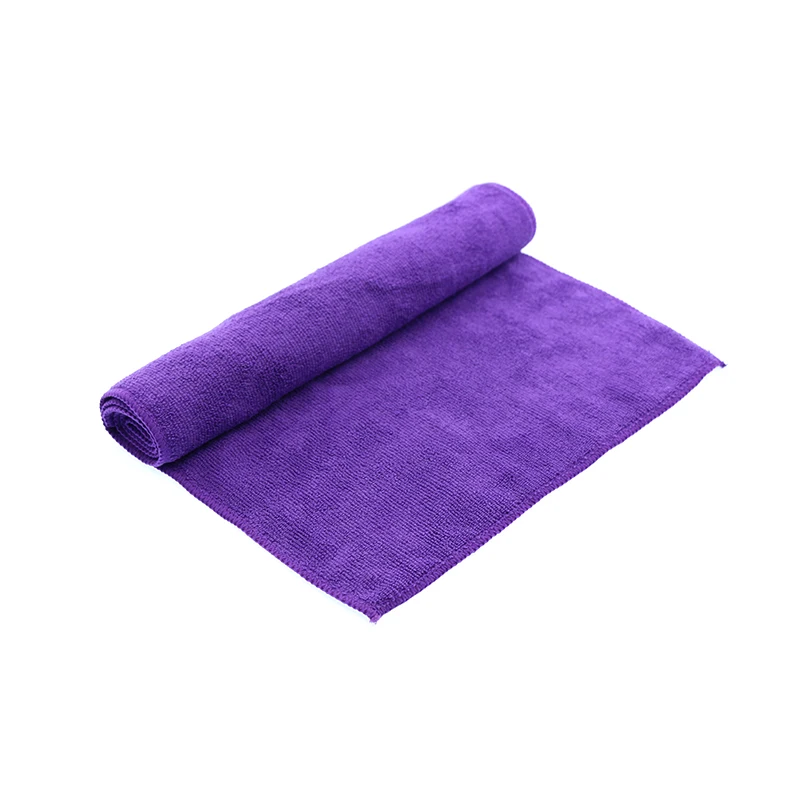 Ready stock wholesale 340gsm 30x70cm blue/purple/grey car wash drying microfiber towel