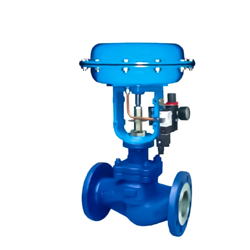 Single-seated Flow Diaphragm Control Modulating Valve Steam Pressure Regulating Pneumatic Globe Valve