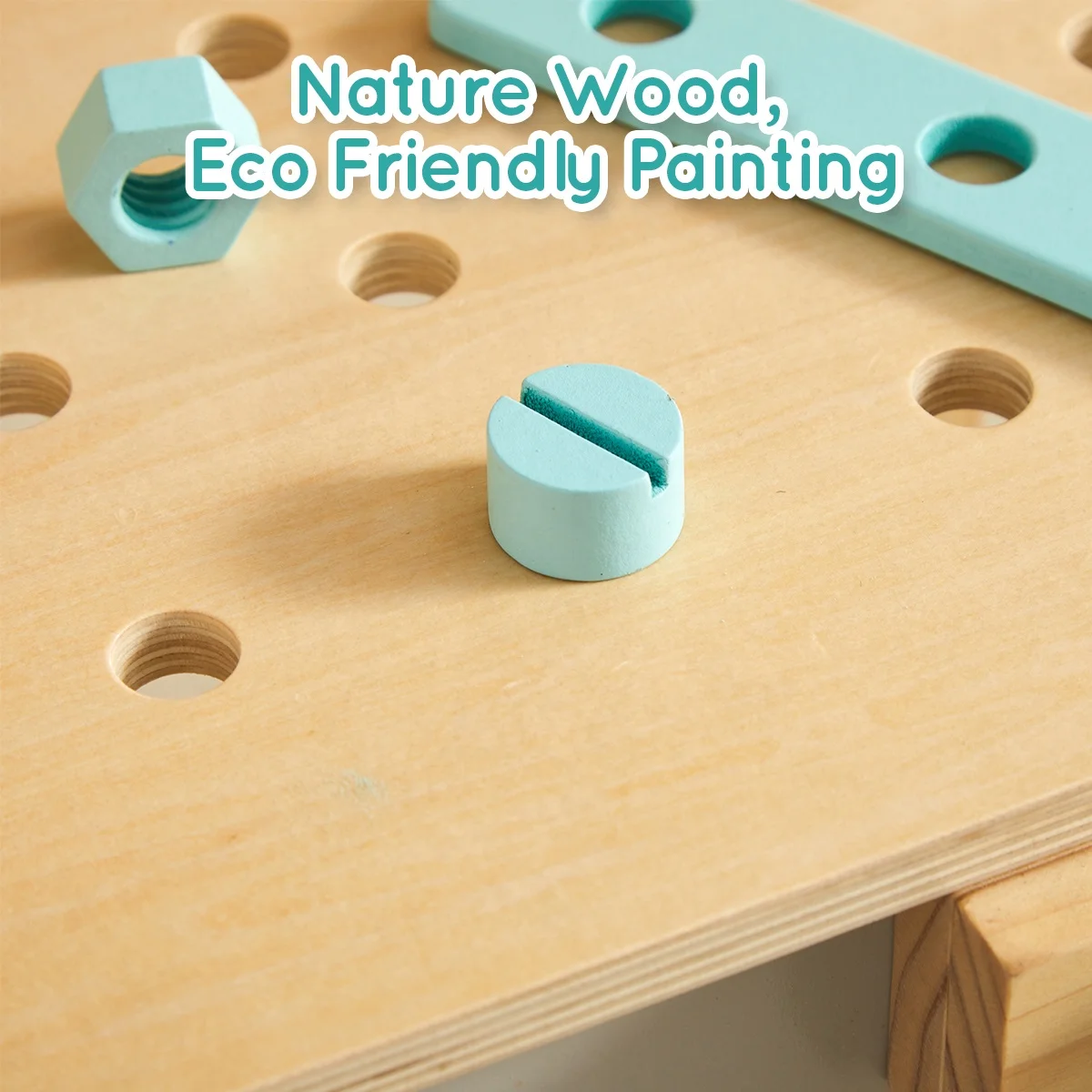 Asweets 2023 new arrive Play Pretend Toys Tool Bench Workshop Workbench Wooden Construction Bench Toy