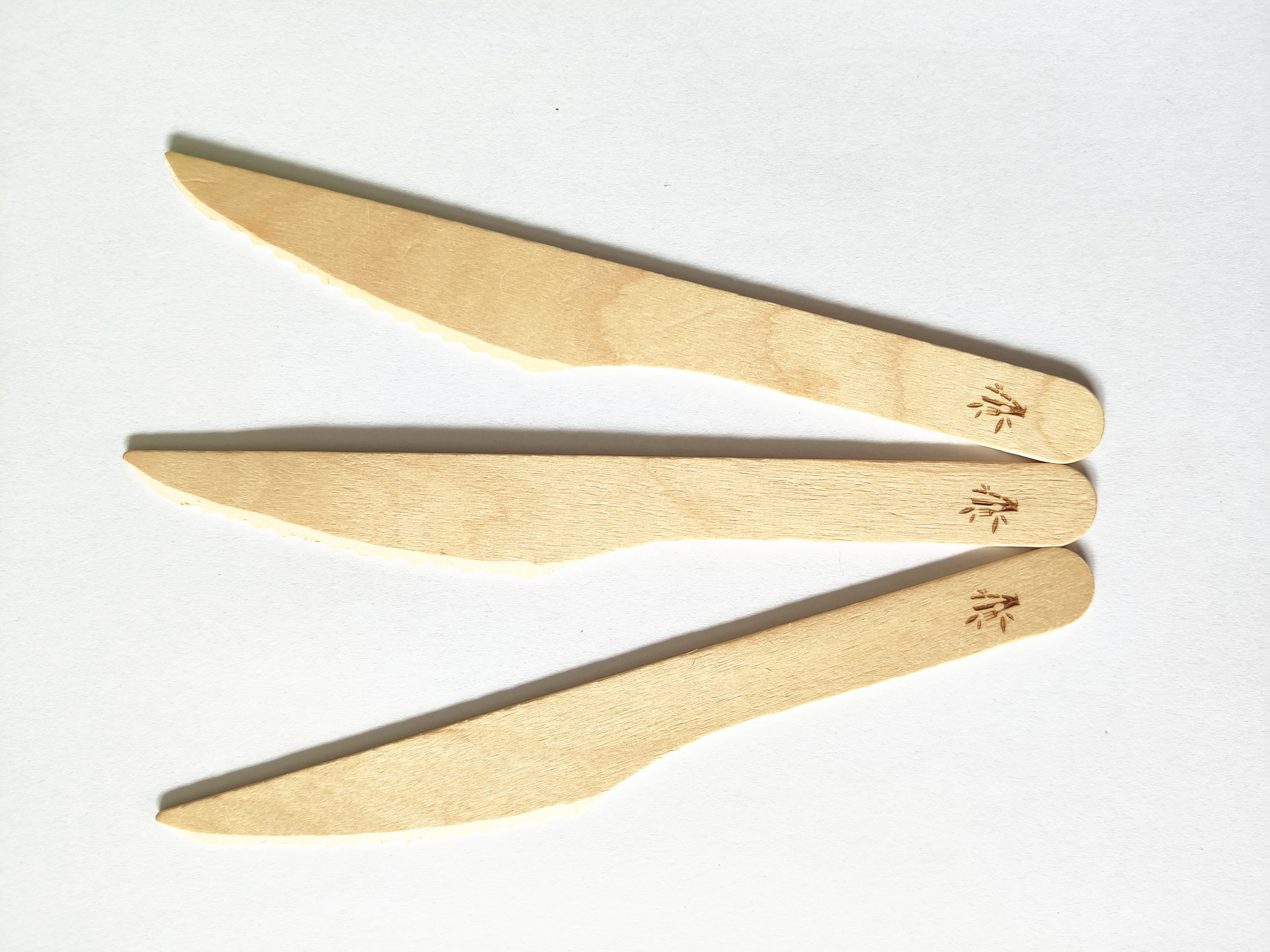 Customized Branding Disposable Wooden Fork / Spoon / Knife