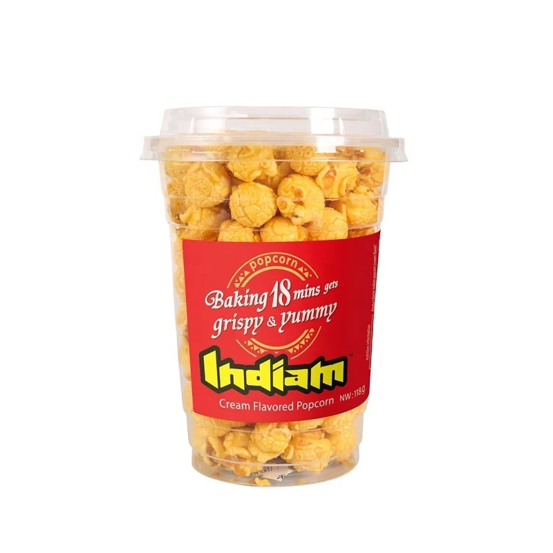 Chinese popular snacks low calorie healthy popcorn factory directly sales non-fried puffed food