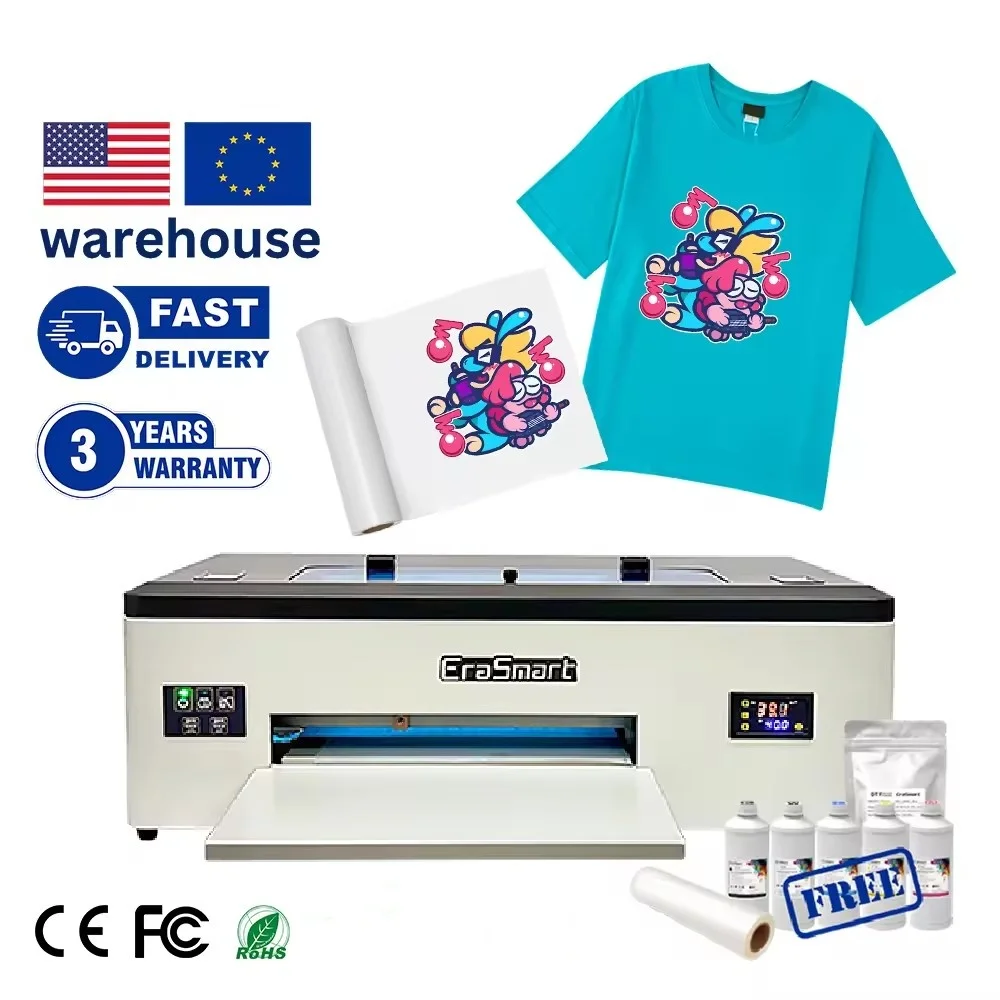 imprimante heat t-shirt sublimation digital 1390 l1800 DX5 inkjet printers impresora transfers printing machine a3 dtf printer