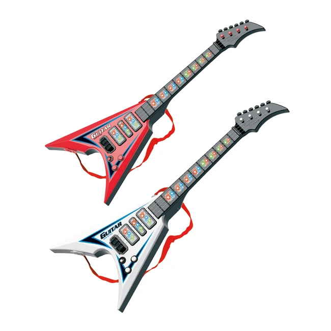 New arrived rock pop music fetching lights instrument toy guitar acousto-optic toy for children