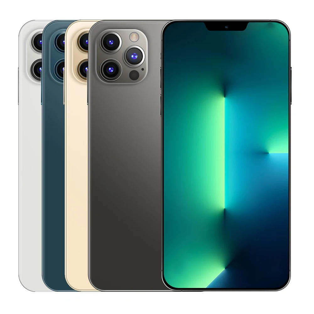I13 PRO MAX 6,7 дюймов 16MP + 32MP 12 Гб + 512 Гб мобильный телефон Android смартфон 10-ядерный полный экран сотовые телефоны аккумулятор большой емкости
