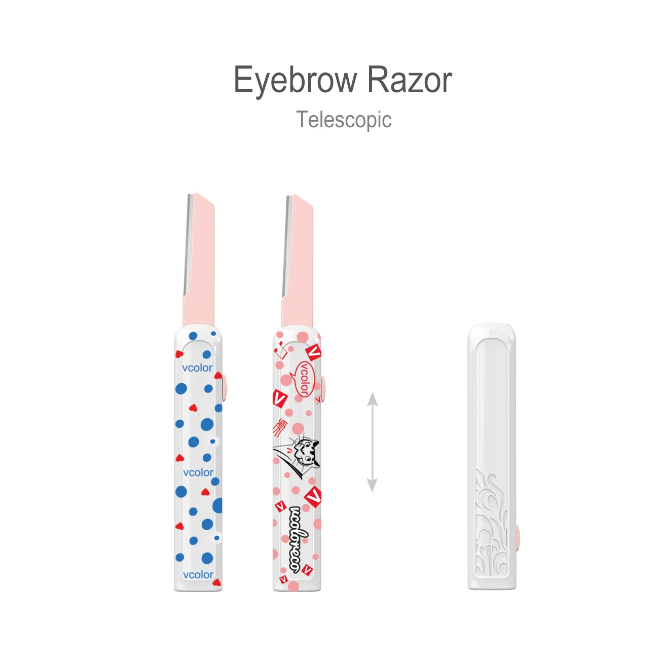 Customizable logo and color OEM retractable EyeBrow Razor Facial Trimmer Eyebrow Razor Trimmer