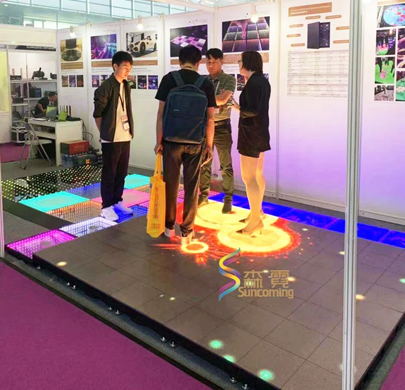 Top venta de alta calidad p6.25 wedding stage DJ interactivo led video pista de baile