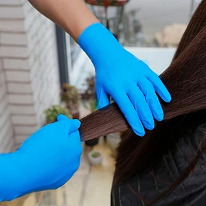 6 Mil 6mil 5mil  Nitrile Gloves Colored Latex Free Plastic Safety OEM custom logo Nitrile Powder Free Medical nitrile gloves