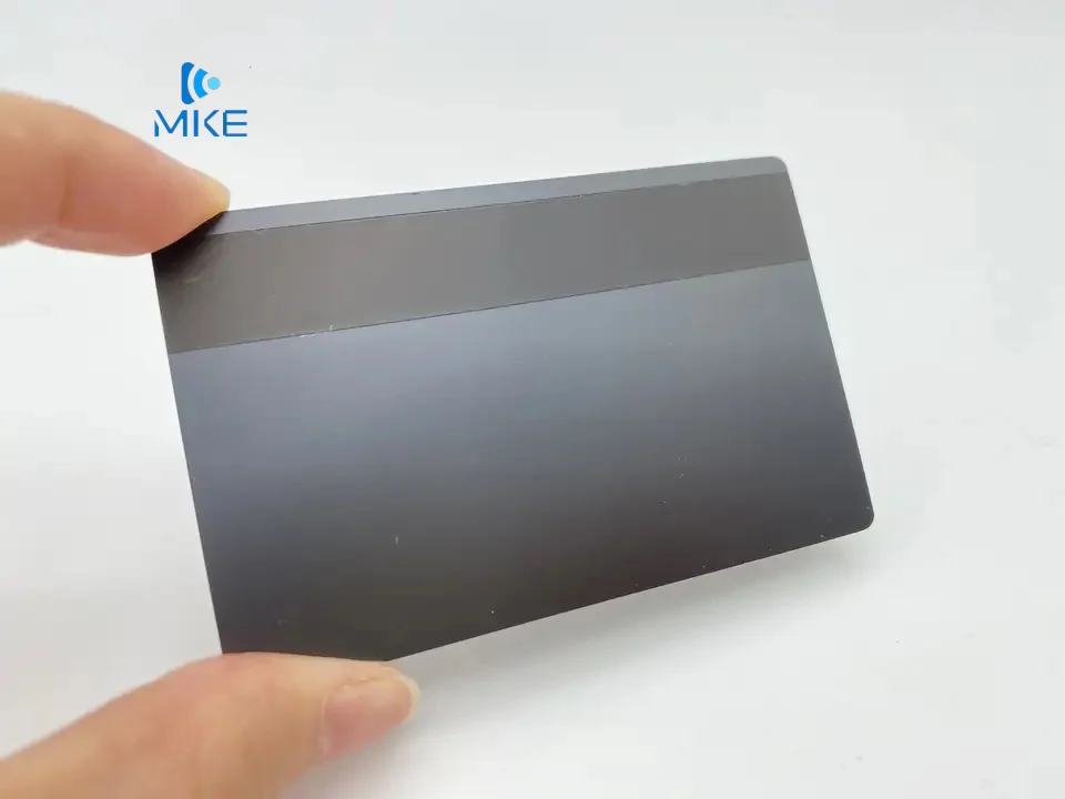 blank cheap stainless steel metal silver business luxury card