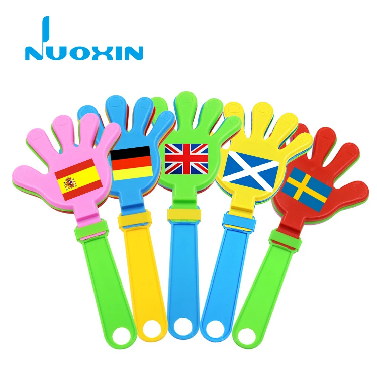 
custom 2020 european national flag logo gifs fans clap hand clapper noisemaker 