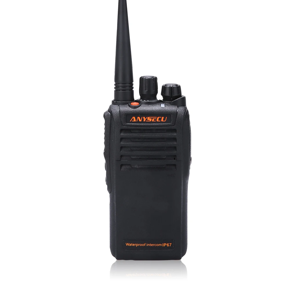 Anysecu IP67 Waterproof Analog Walkie Talkie WP-67 UHF 400-470MHz with Desktop Charger 16 Channels Water-proof WP67