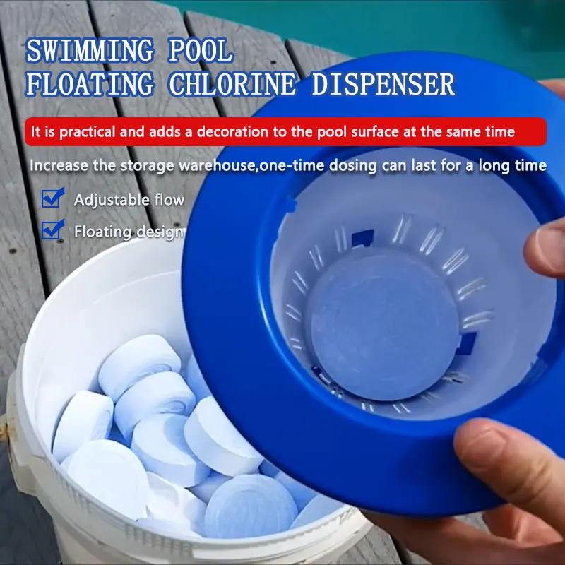 Float Vhemical Swimming Pool Tablets Chemical Floating Chlorine Feeder Dispenser
