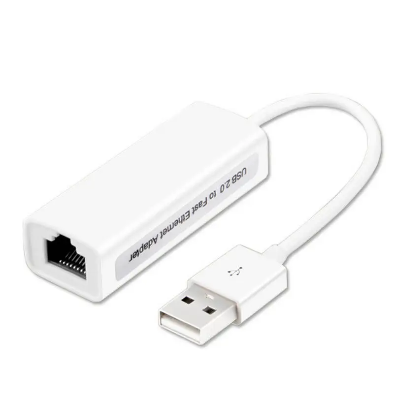 USB 2.0 to 10/100M Ethernet Adapter Laptop RJ45 LAN Network Extender Compatible MacBook Air/Pro (Previous Generation), Surface