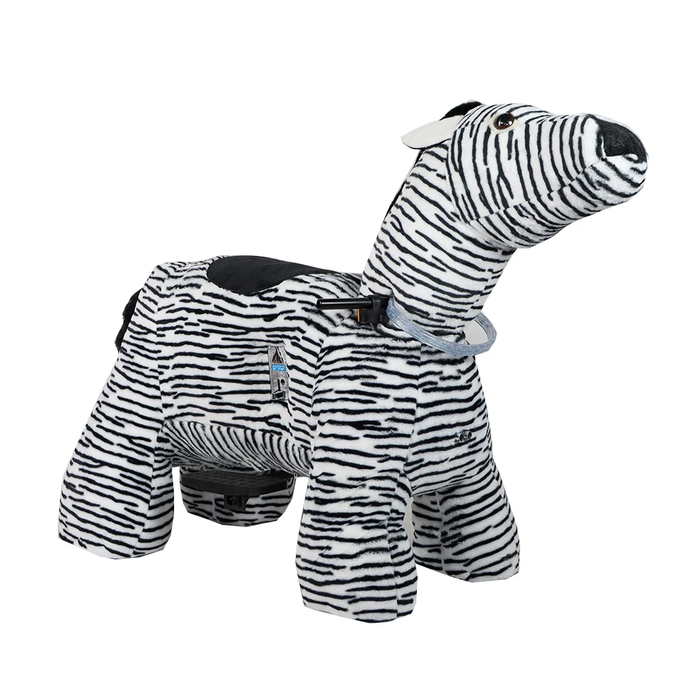 Custom Rechargeable Electric Animal Kiddie Ride On Toy Plush Animal Electric Scooters For Kid