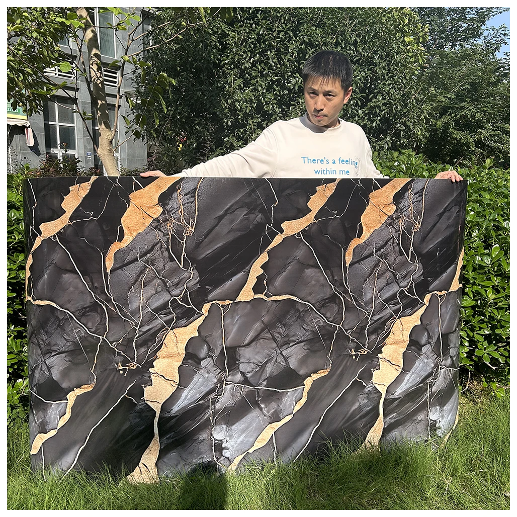 new arrivals luxury wall sheet peel and stick wall paper home decor foam Self Adhesive marble wall sticker